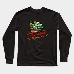 Indonesian Traditional Snacks Long Sleeve T-Shirt